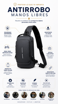 Bolso Maleta Mochila Antirrobo Manos lib